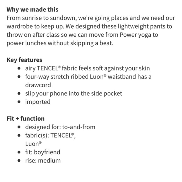 Lululemon City Jogger
Blue Denim / White W51675 - Picture 5 of 12